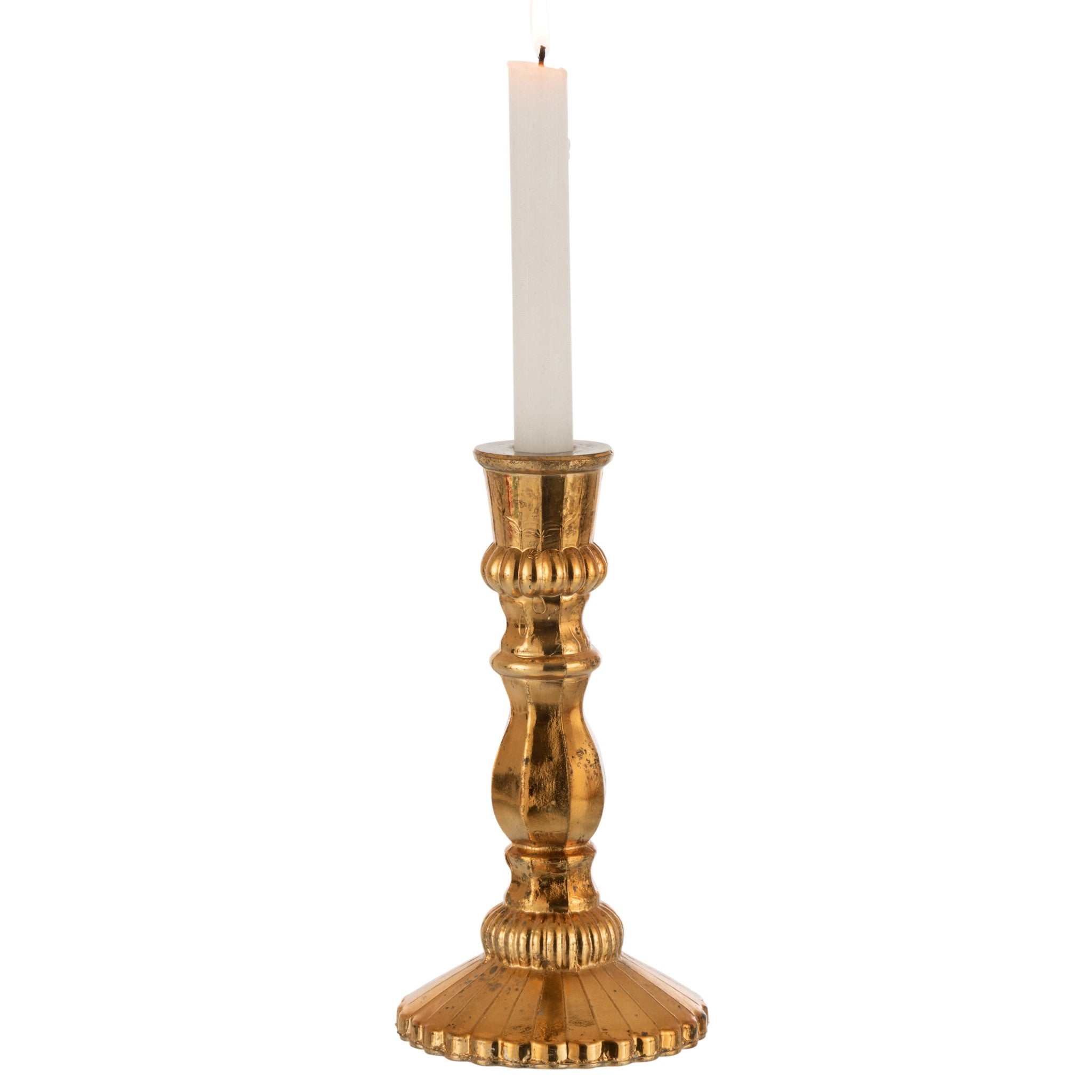 Kandelaar - Goud Glas
