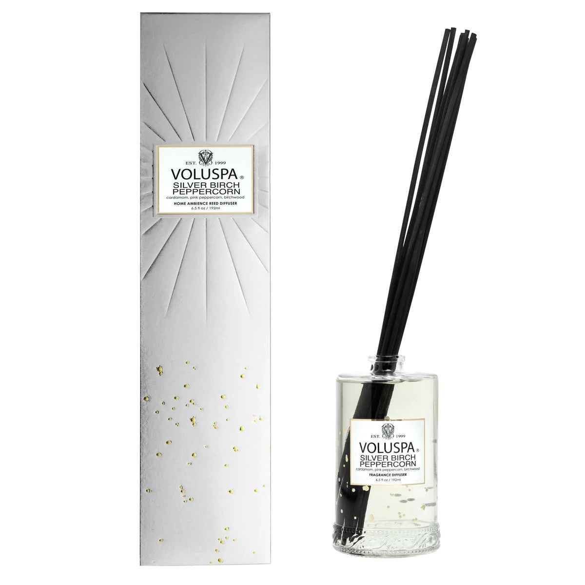 Voluspa - Silver Birch Peppercorn - Geurstokjes