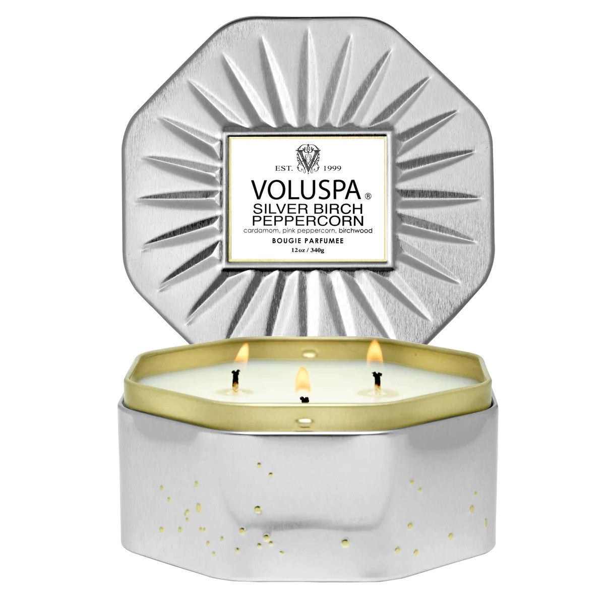 Voluspa - Silver Birch Peppercorn - Tin