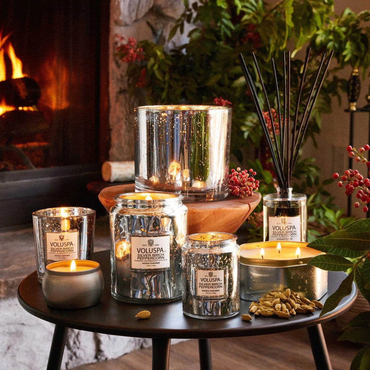 Voluspa - Silver Birch Peppercorn - Small Jar