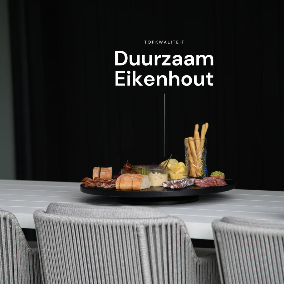 COOKX - Draaiplateau - Draaiende Borrelplank - 60 cm - Zwart