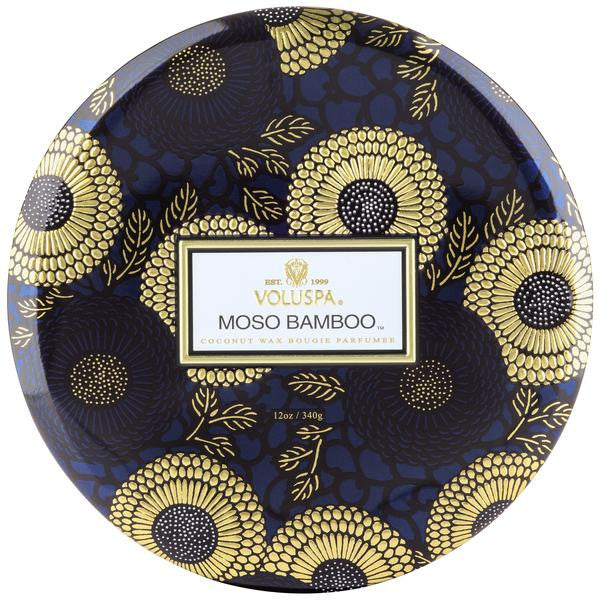 Voluspa - Moso Bamboo - 3-Wick Tin