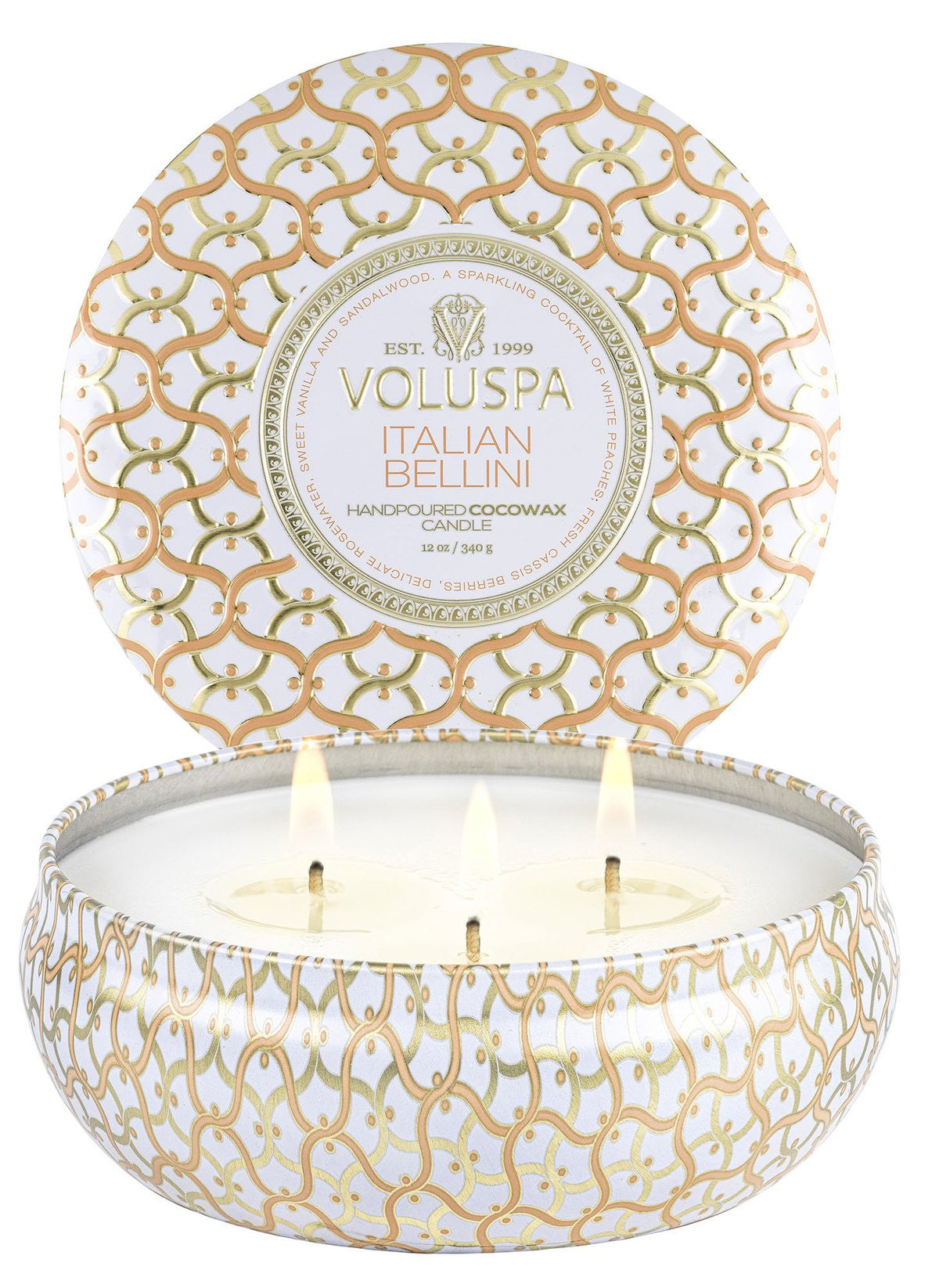 Voluspa - Italian Bellini - 3-Wick Tin