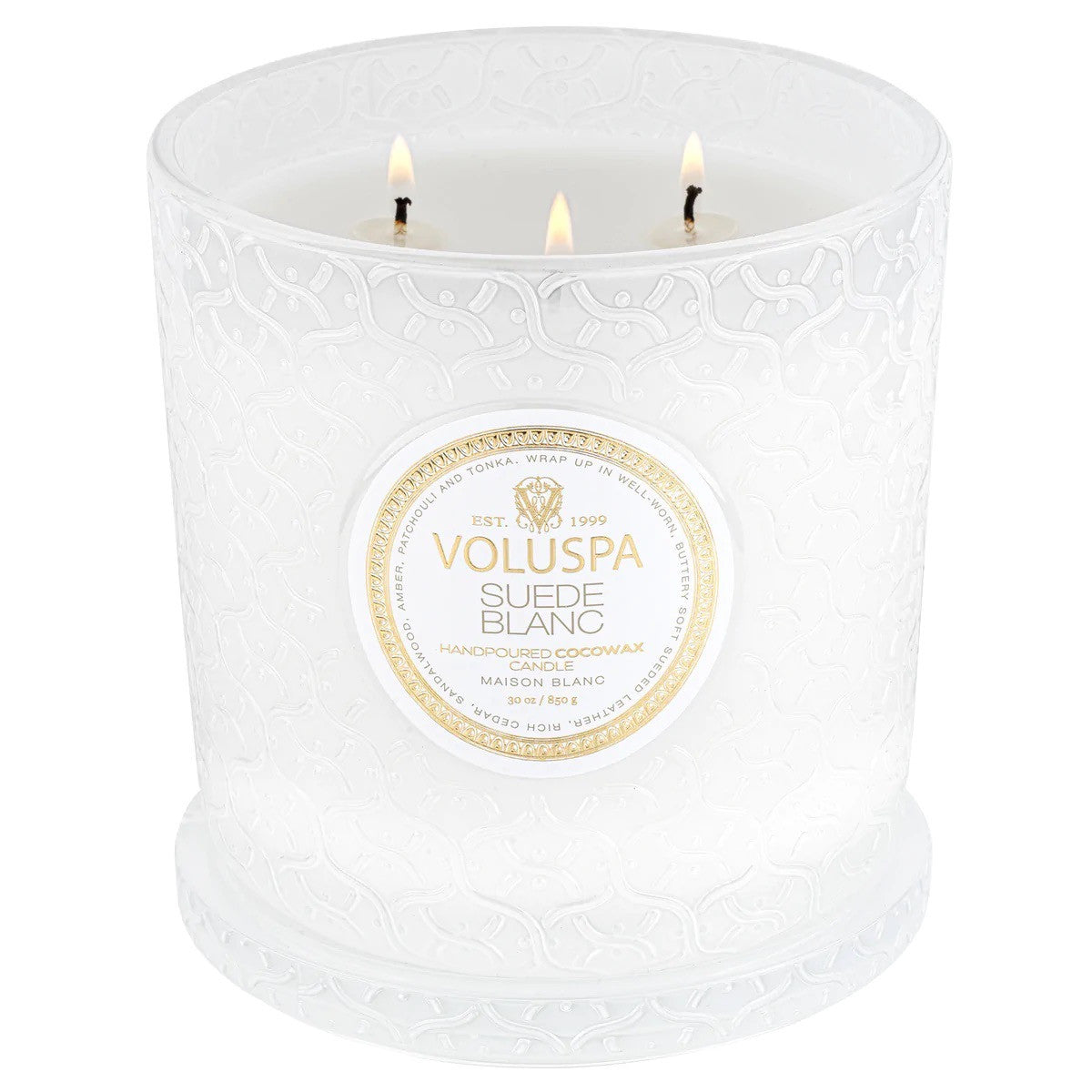 Voluspa - Suede Blanc - Luxe Candle
