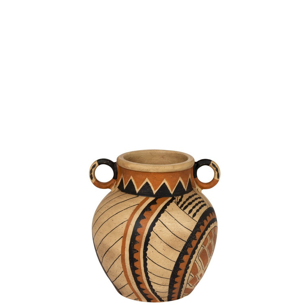 J-LINE - Decoratieve Kruik - Terracotta Mix
