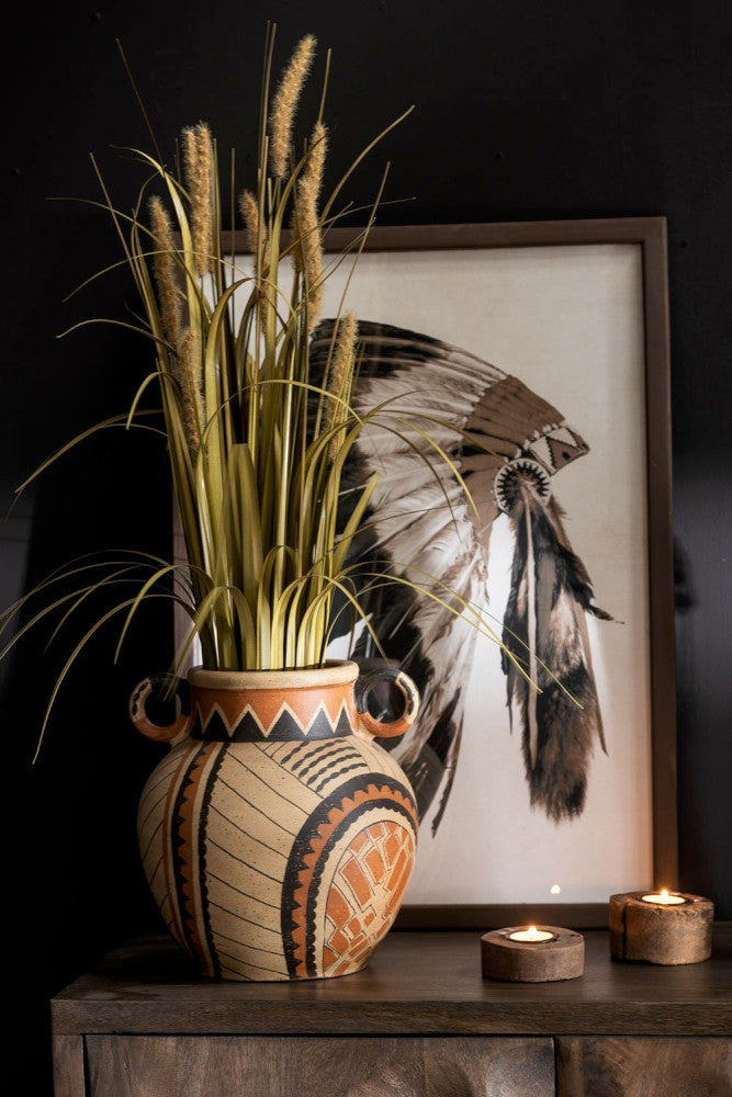 J-LINE - Decoratieve Kruik - Terracotta Mix
