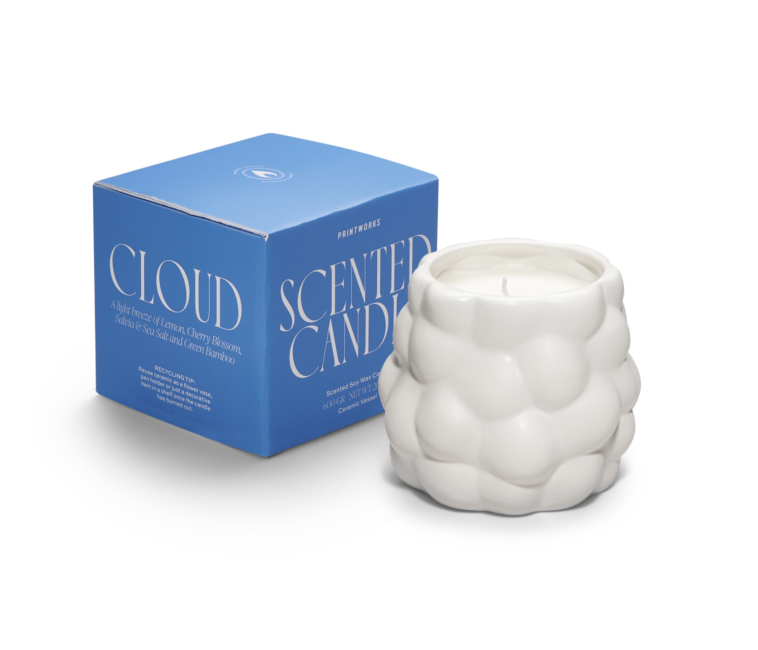 Printworks-Geurkaars-Cloud-Wit-