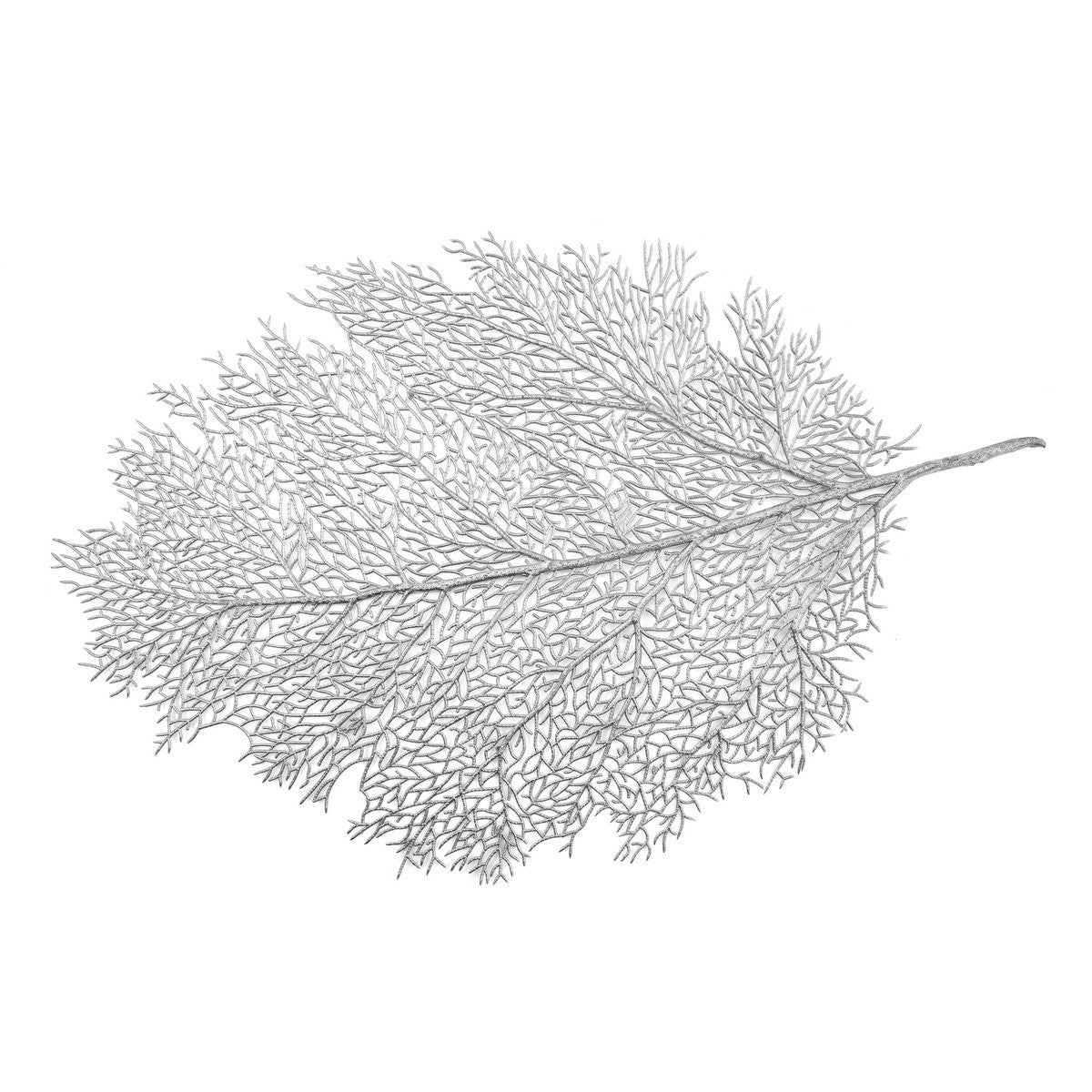 Aulica - Placemat - Blad - Zilver