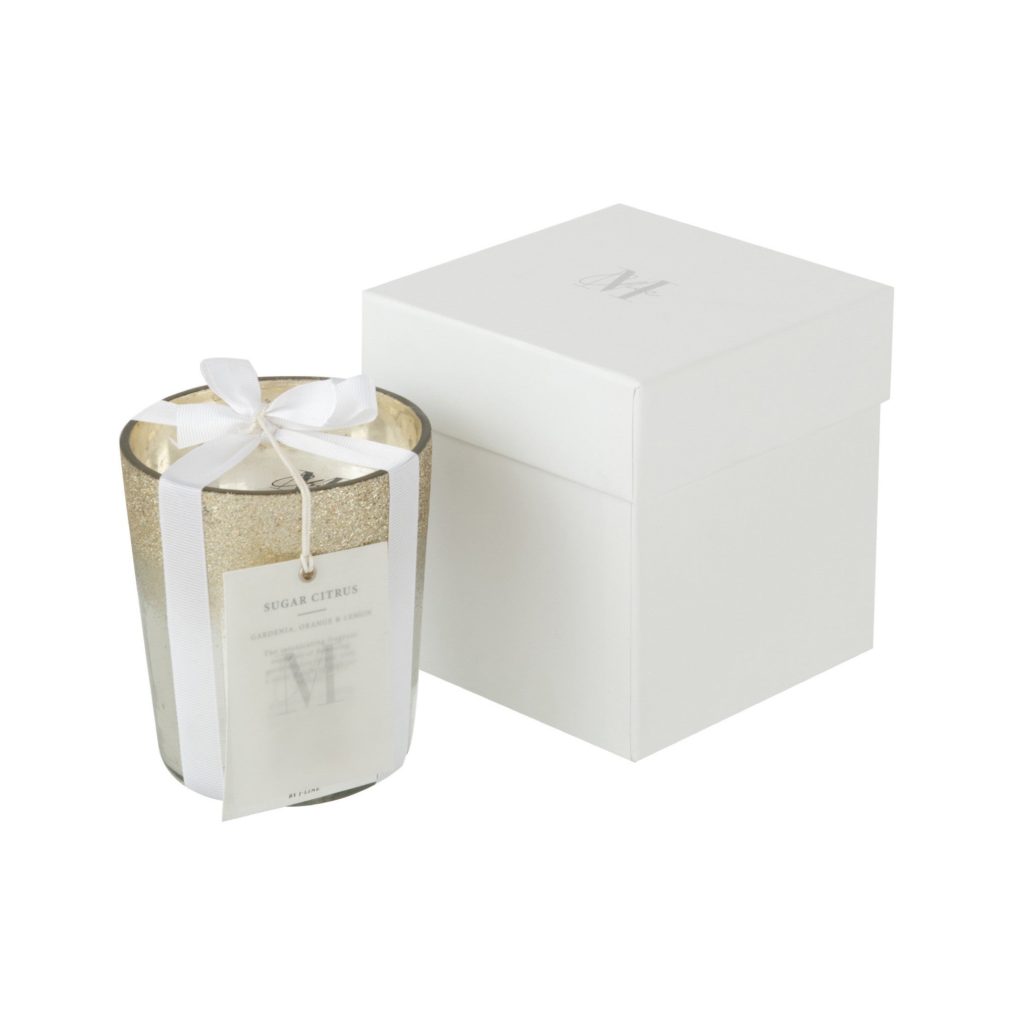 J-LINE - Geurkaars - Deluxe Zilver