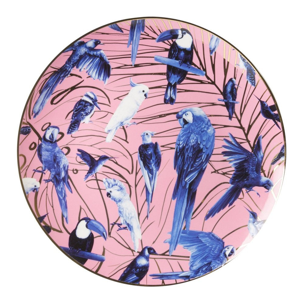 Wandbord - Tropische Vogels