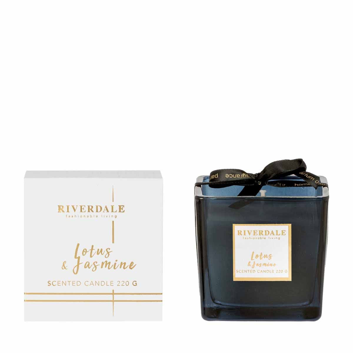 Riverdale - Geurkaars Deluxe - Lotus & Jasmine 8cm