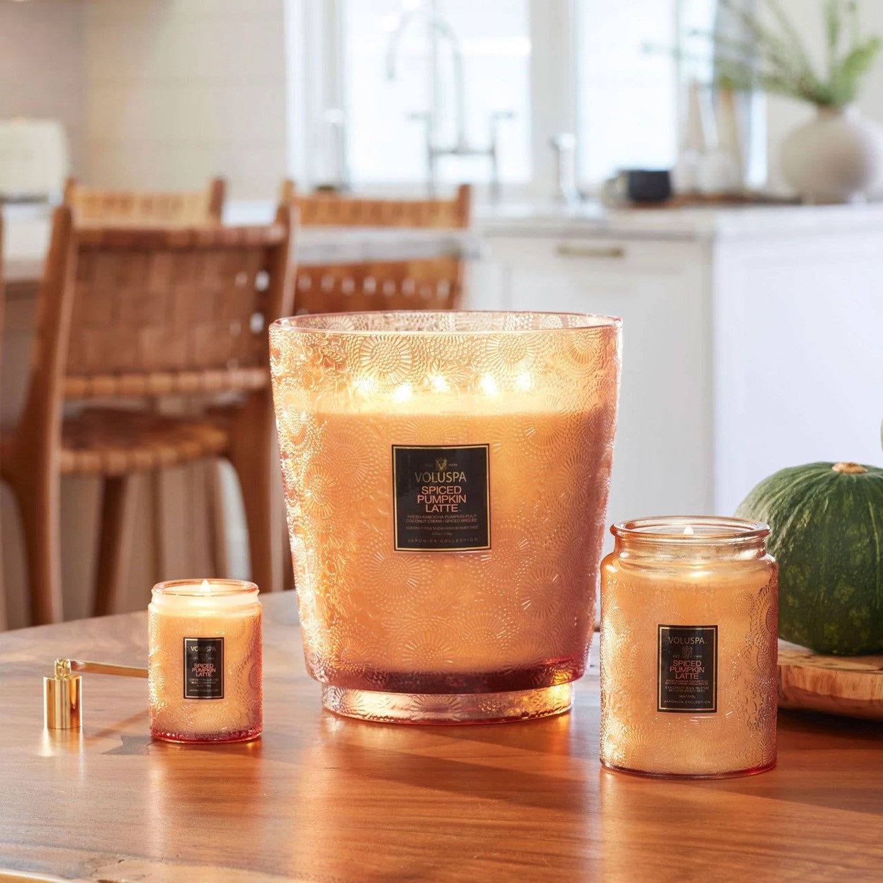 Voluspa - Spiced Pumpkin Latte - 5-Wick Hearth Candle