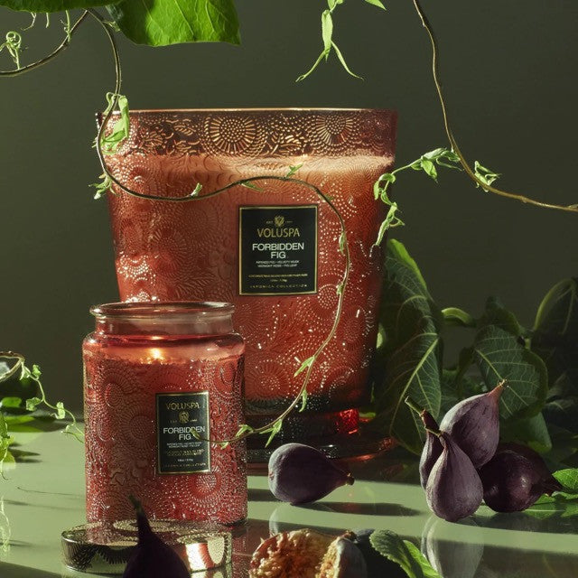 Voluspa - Forbidden Fig - 5-Wick Heart Candle