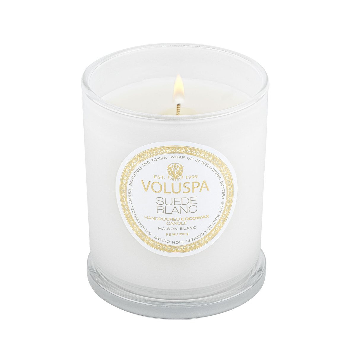 Voluspa - Suede Blanc - Classic Candle