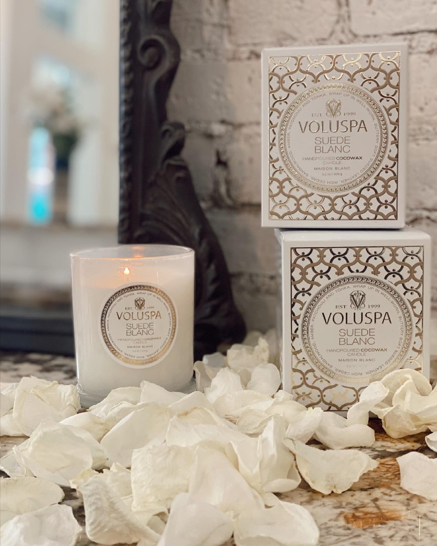 Voluspa - Suede Blanc - Classic Candle