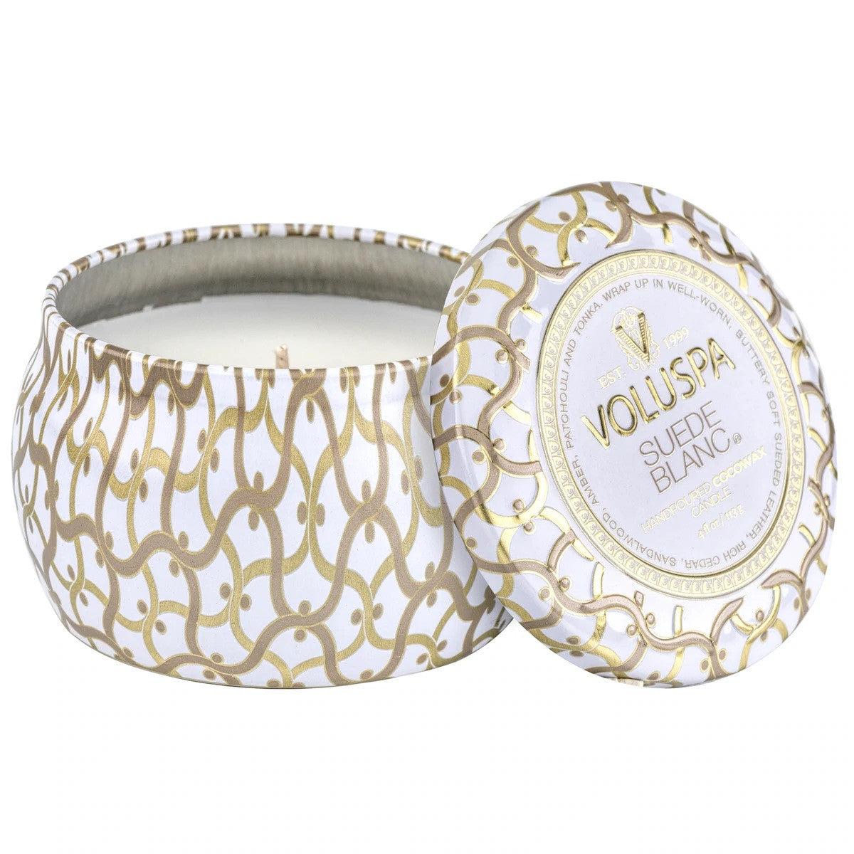 Voluspa - Suede Blanc - Mini Tin