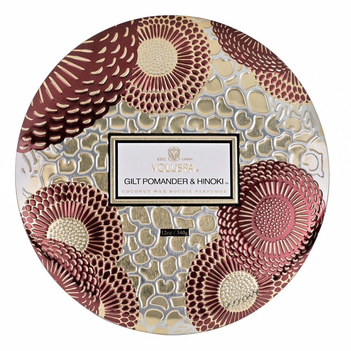 Voluspa-Gilt-Pomander-Hinoki-3-Wick-Tin-Geurkaars-1