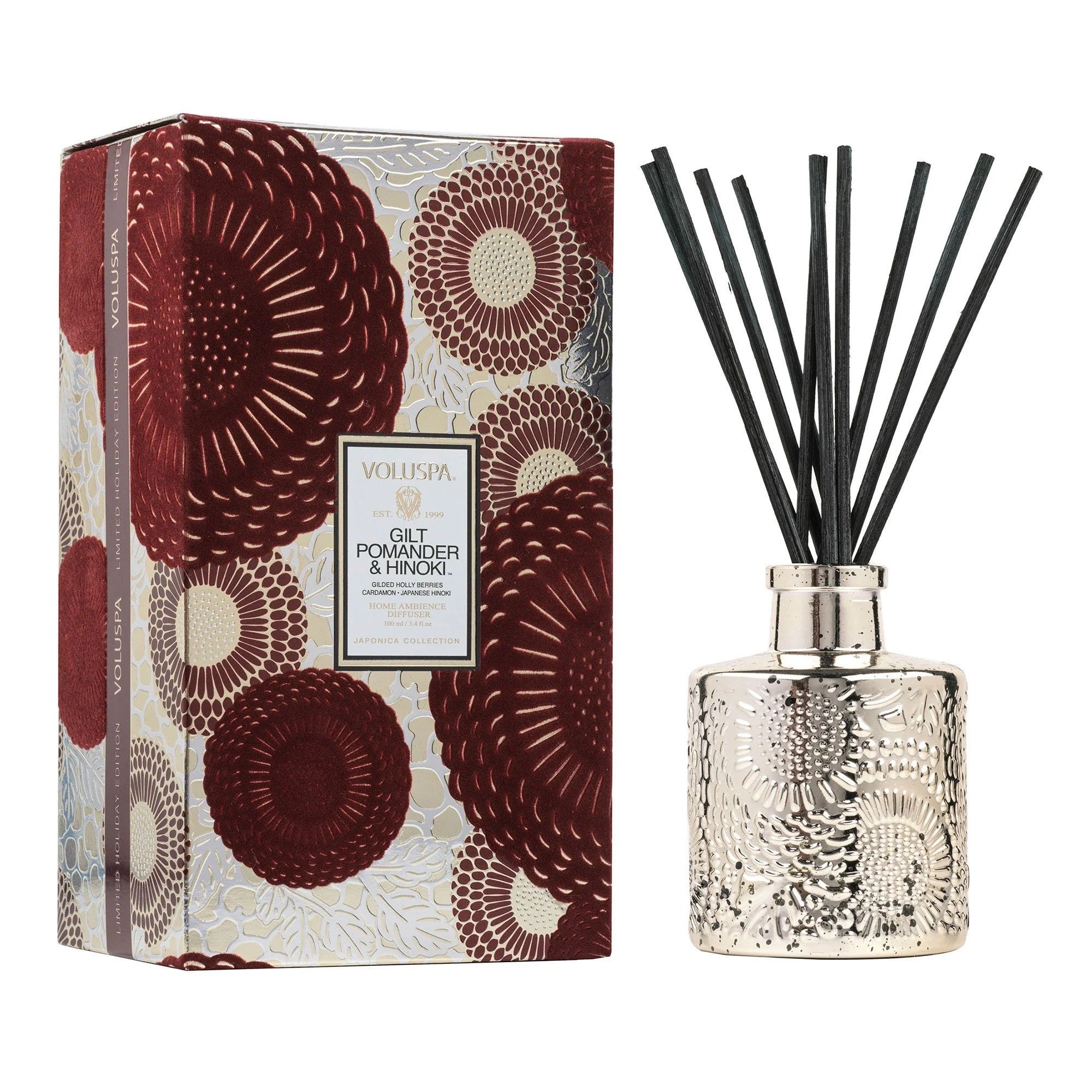 Voluspa-Gilt-Pomander-Hinoki-Geurstokjes-Reed-Diffuser