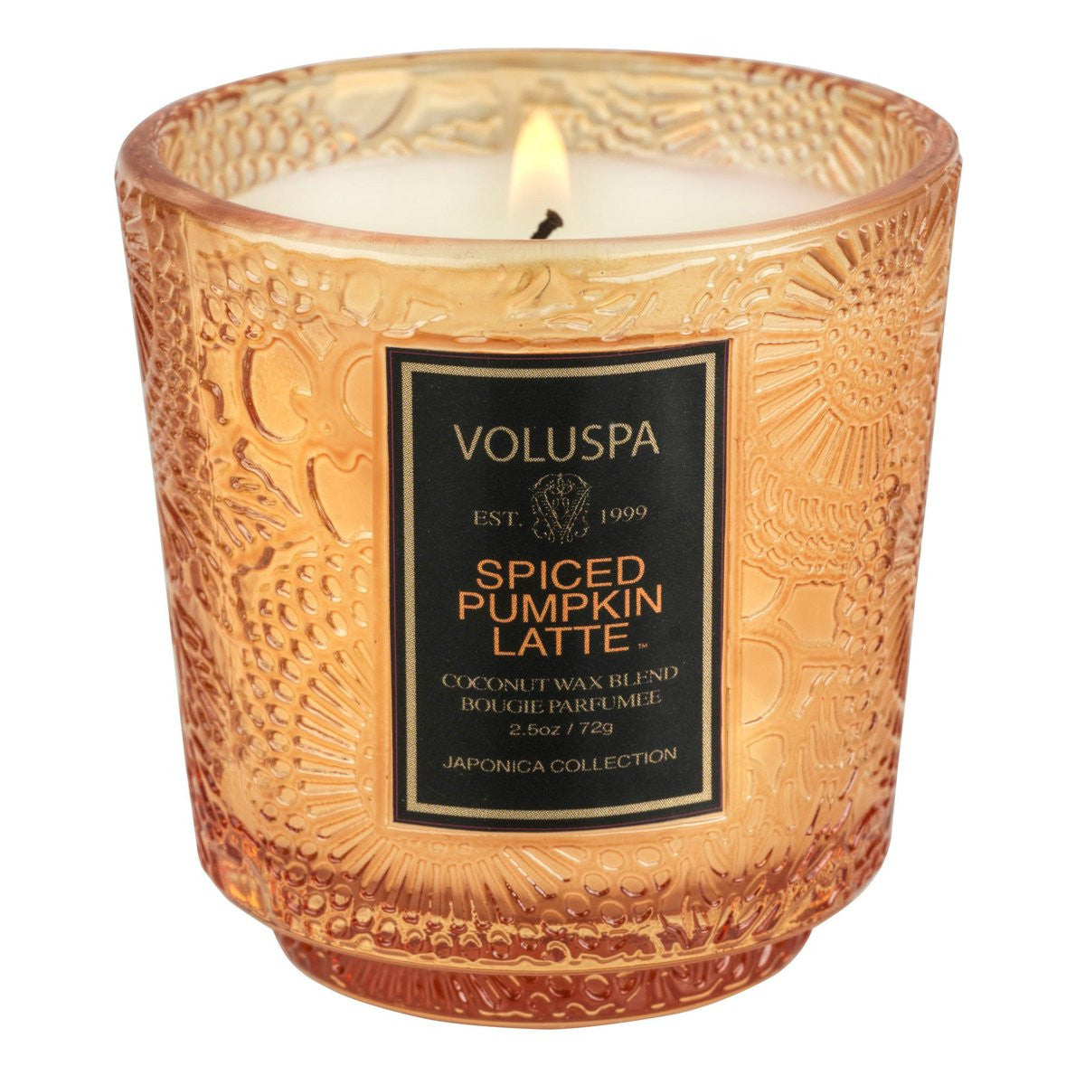 Voluspa-Spiced-Pumpkin-Latte-Geurkaars-Petite-Pedestal-1