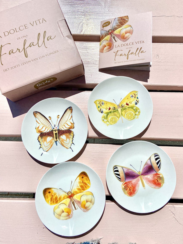 Bordy's - Farfalla - Dessert Borden - Set van 4