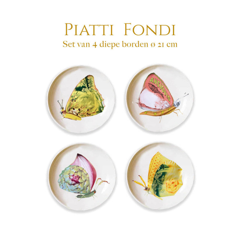 Bordy's - Farfalla - Diepe Borden - Set van 4