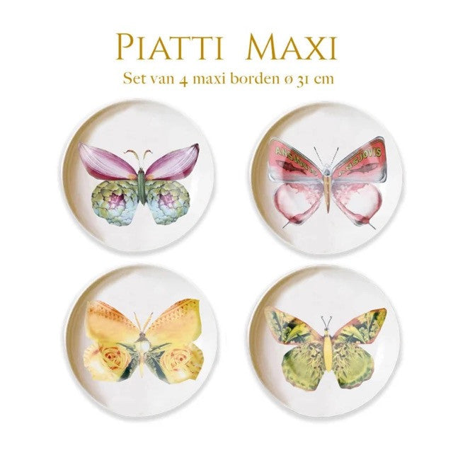 Bordy's - Farfalla - Maxi Borden - Set van 4